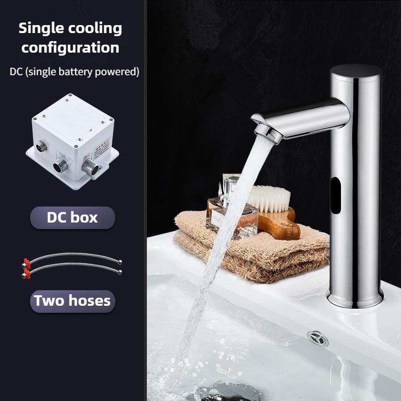 304 Stainless Steel Infrared Intelligent Sensing Faucet Household Bathroom Basin Automatic Hand Washing Device