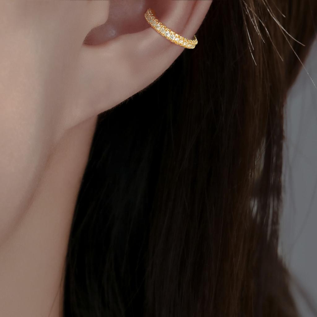 Copper Earrings, Stylish And Simple, Single C-Shaped Ear Clip Without Ear Piercings
