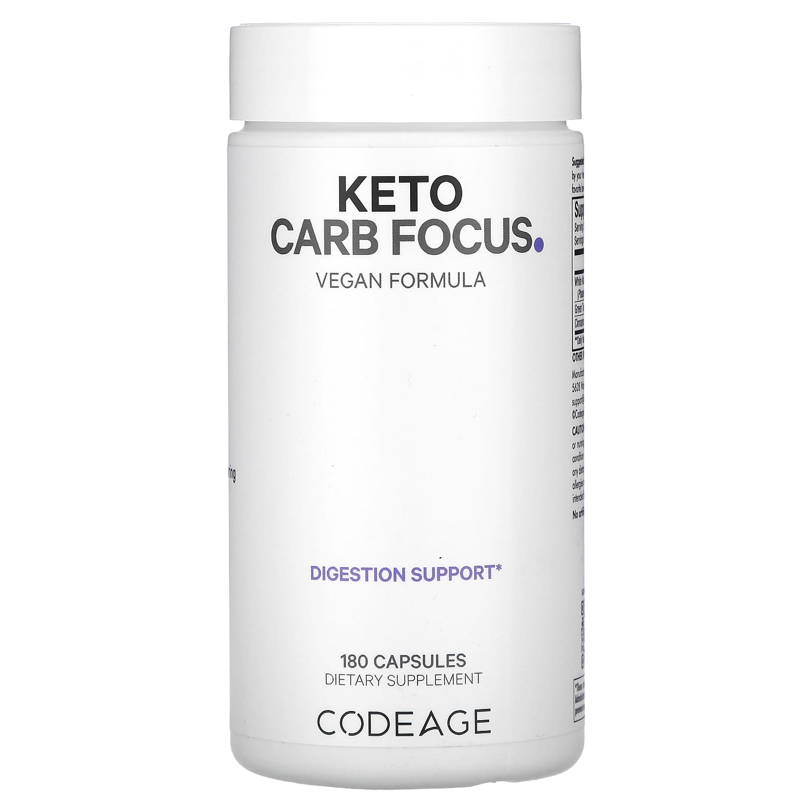 

Codeage, Keto Carb Focus, 180 капсул