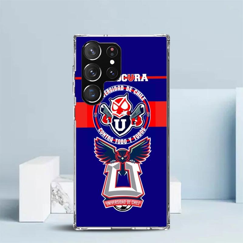 

De Chile U-University Logo Soft Cover for Samsung Galaxy S25 Edge S26 S24 S23 Ultra Phone Case S22 S21 Plus S20 FE Print Pattern Samsung S22