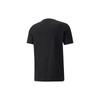 Puma Large Logo Print Crew Neck Sports Tee Men Tops Black 536345-51