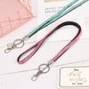 1pc Lightweight Crystal Retractable Rhinestone Lanyard Neck Strap Necklace Hanging Rope
