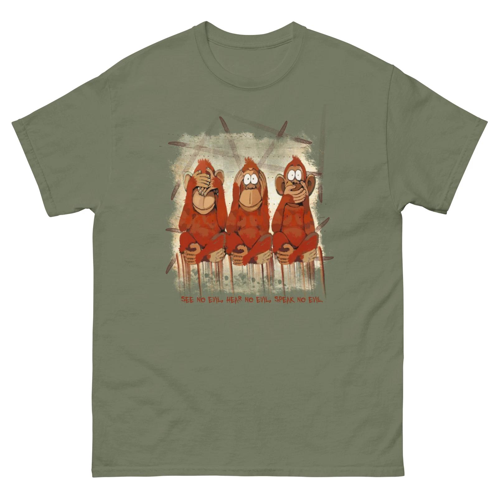 Three wise monkeys T Shirt M