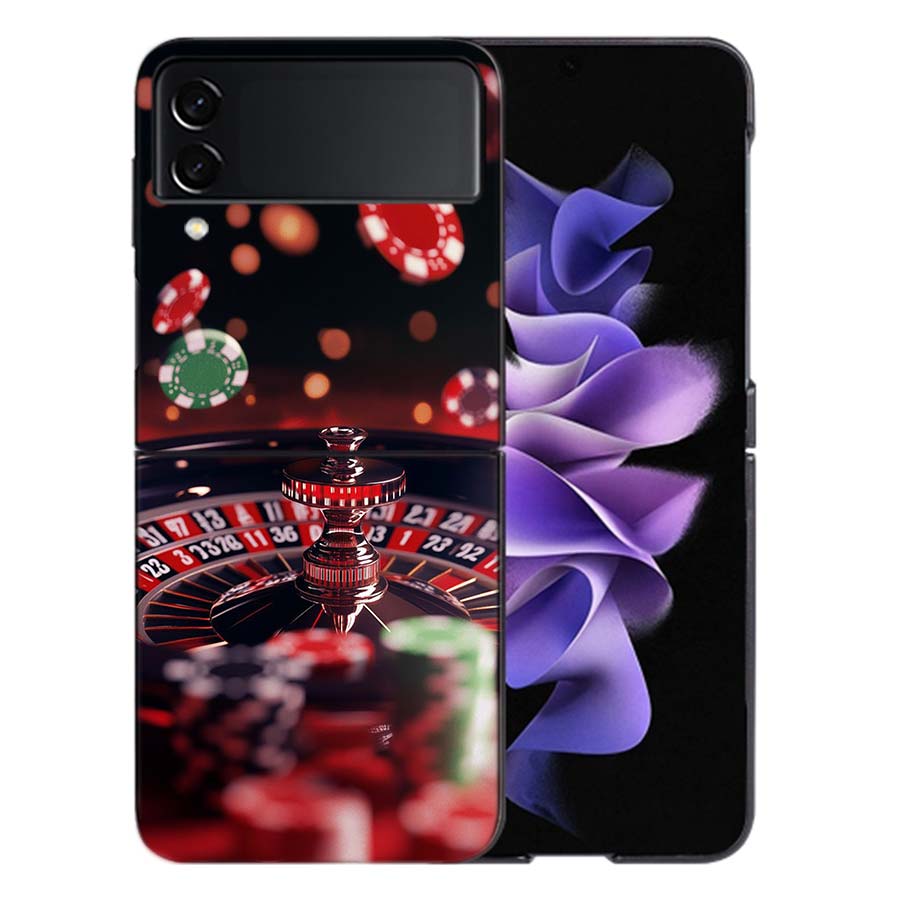 Russian Lucky Roulette Coque For Samsung Z Flip7 6 Galaxy Case Shockproof Z Flip5 Z Flip3 4 5G Hard Cover Phone TPU PC Hard Fun