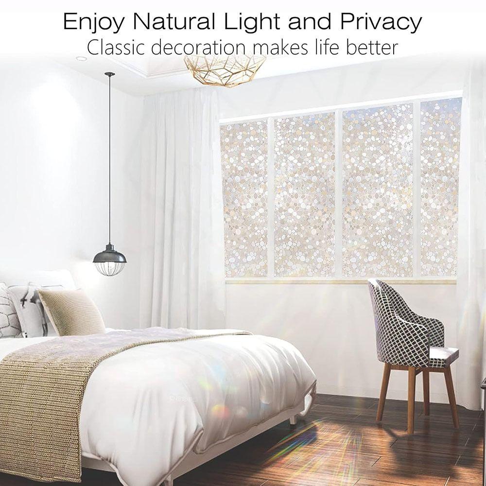 Removable Glass Window Film Static Cling Window Stickers New Window Privacy Film  Glass Windows