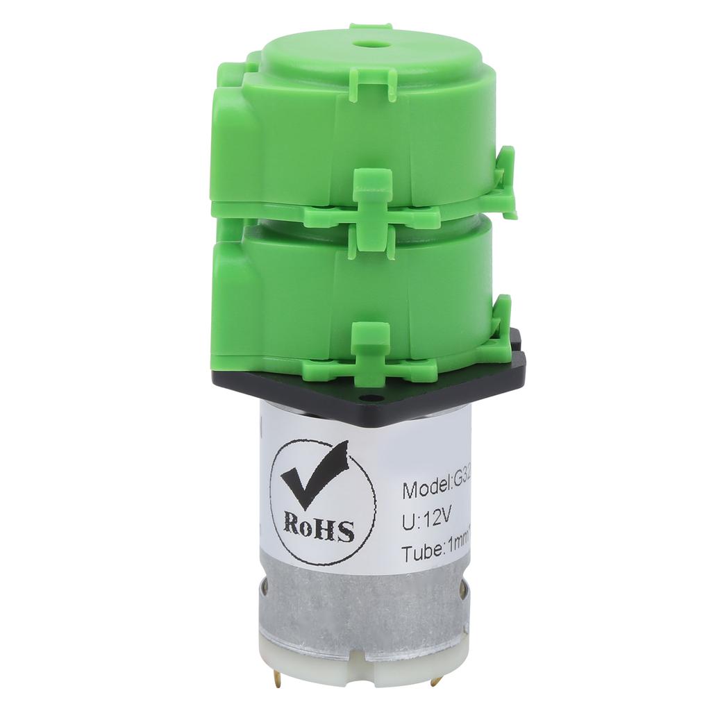 Dosing Peristaltic Water Pump Double Head Micro Liquid Circulating 1 X 3mm TubeDC 12V