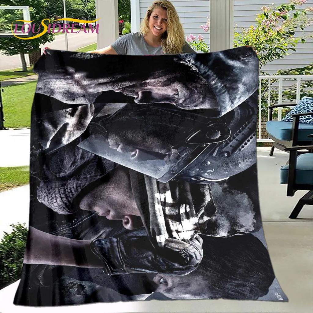 Game COD, Call of Duty Gamer Soft Plush Blanket,Flannel Blanket Throw Blanket for Living Room Bedroom Bed Sofa Picnic Cover Kids