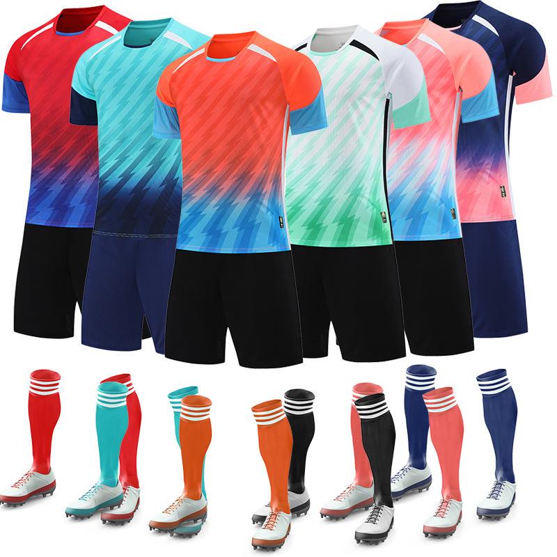 Dětský rychleschnoucí fotbalový dres s krátkým rukávem a potiskem loga pro tým a školní sporty