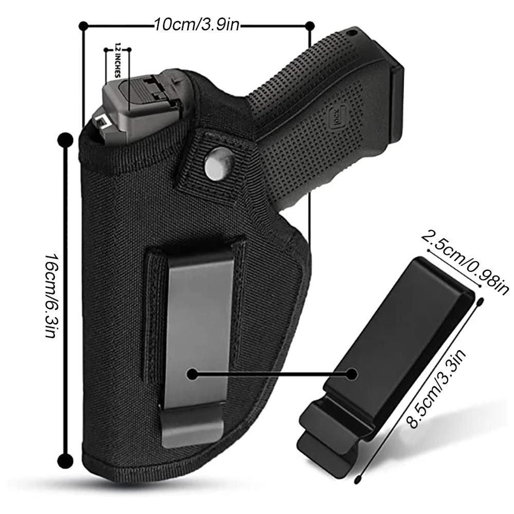 1Pcs Concealed Carry Holster Clip Waistband For Airsoft Pistol Handguns Right Left Hand Draw Compatible