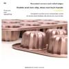 Stampi per Canelé in Acciaio al Carbonio per Uso Domestico Antiaderenti Monoporzione Stampo per Muffin Stampini per Cupcake Resistenti al Calore Dolci Francesi