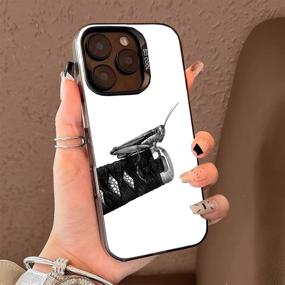Vagabond Miyamoto M-Musashi phone case for iPhone 17 17Air 16 15 14 13 12 11 Pro Max Plus Colorful Silver