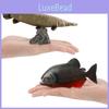 Piranha Marine Life Fish Model Pvc Educational Display With Base For Science Enthusiasts