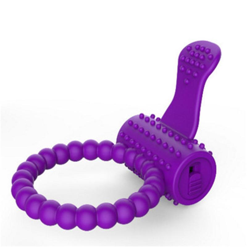 Penis Ring Cock Stretchy Intense Clit Stimulation Silicone Tongue Vibrator Sex Toys for Couple Adults Products Delay