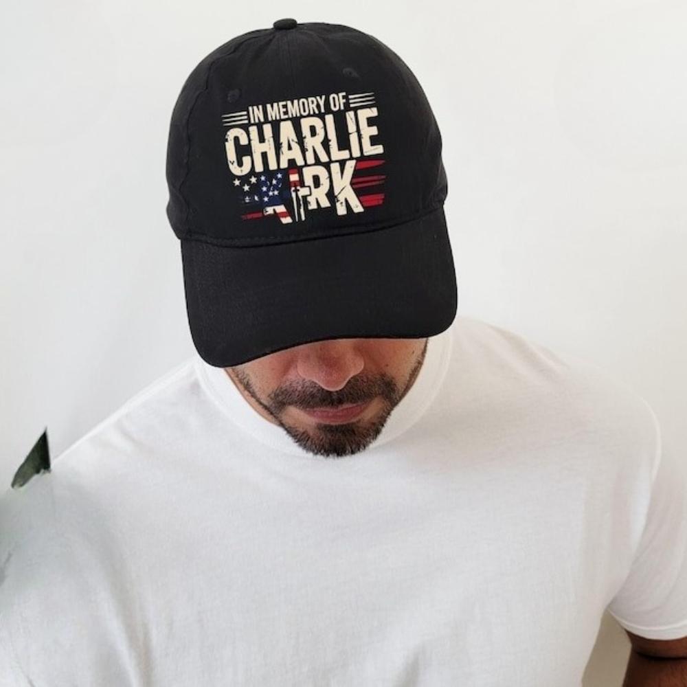 In Memory of Charlie Kirk Baseball Cap Patriotic Christian Dad Hat Memorial Sun Hat with Graphic Women Unisex