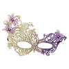Spitzenmaske für Prinzessinnen für Halloween Karneval mit DIY Glitzer-Dekor