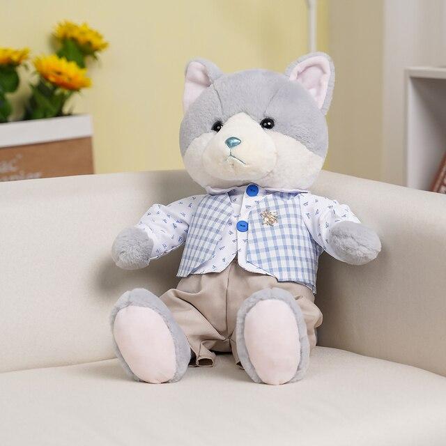 1pc 32 /52cm Kawaii Couple Cat With Cloth Plush Toys Stuffed Animal Cat Pillow Dolls Lovely Toys For Children Baby Birthday Gifts