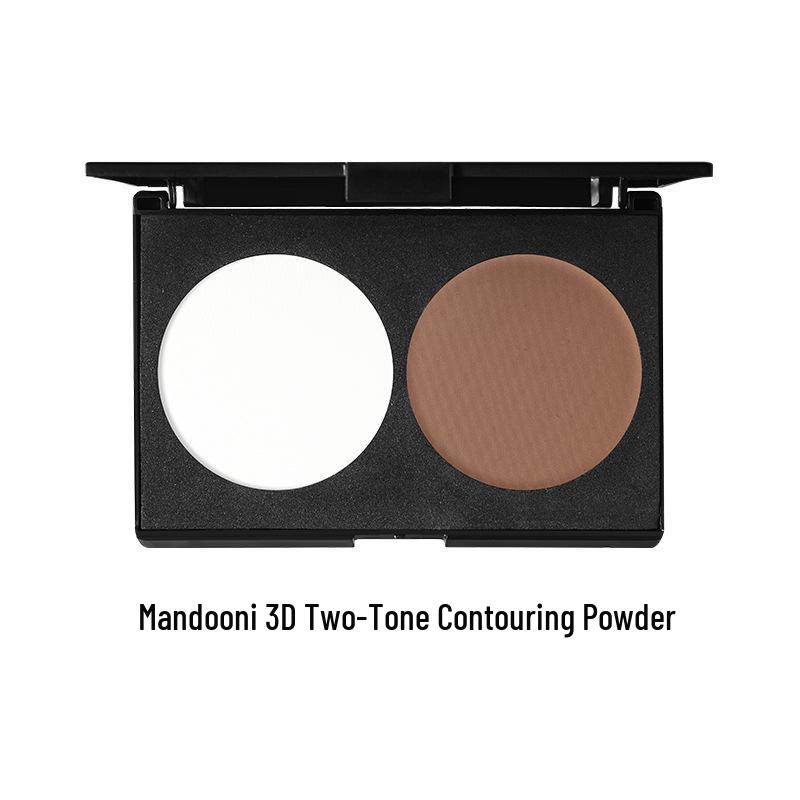 Dual-Color Highlight & Contour Palette with Matte and Cream Options