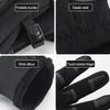Men Women Sports Fitness Non-slip Cycling Gloves Winter Plus Plush Thick Warm Touch Screen Motorcycle Zipper Ski Glove