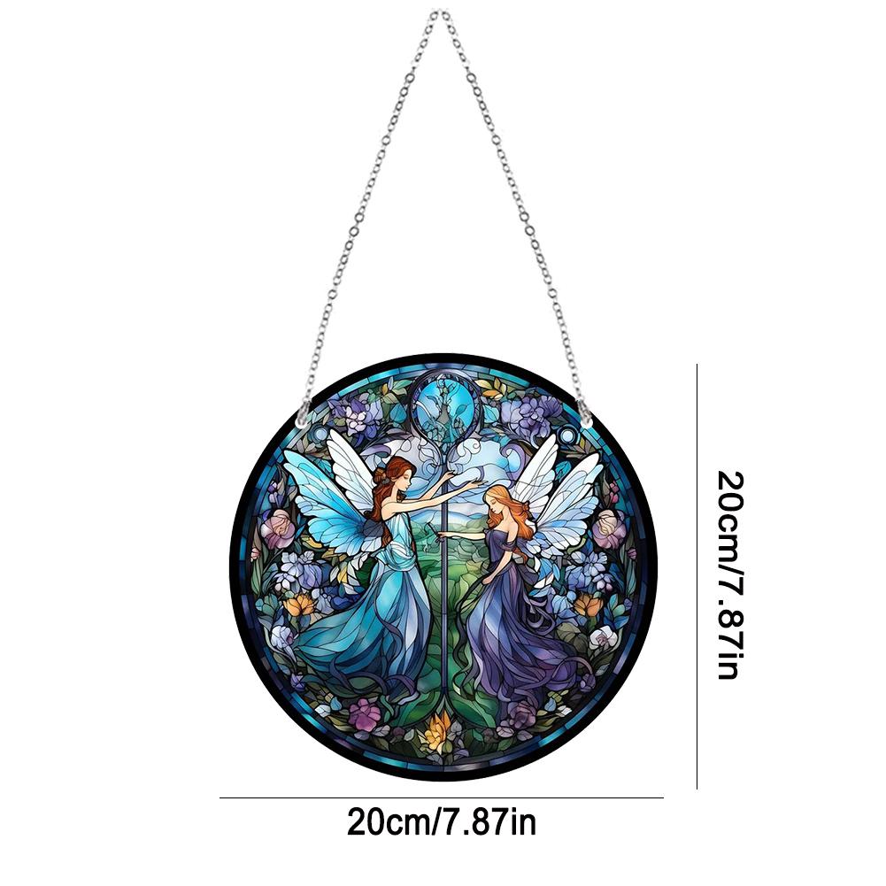 Suncatcher Butterfly Acrylic Window Wall Hanging Ornament Peacock Home Decoration Panel for Garden Corridors and Home Decoration