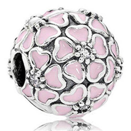 Bracelet Women'S Pink Love Mulan Petals Glazed Beads Loose Beads String Beads Diy Accessories