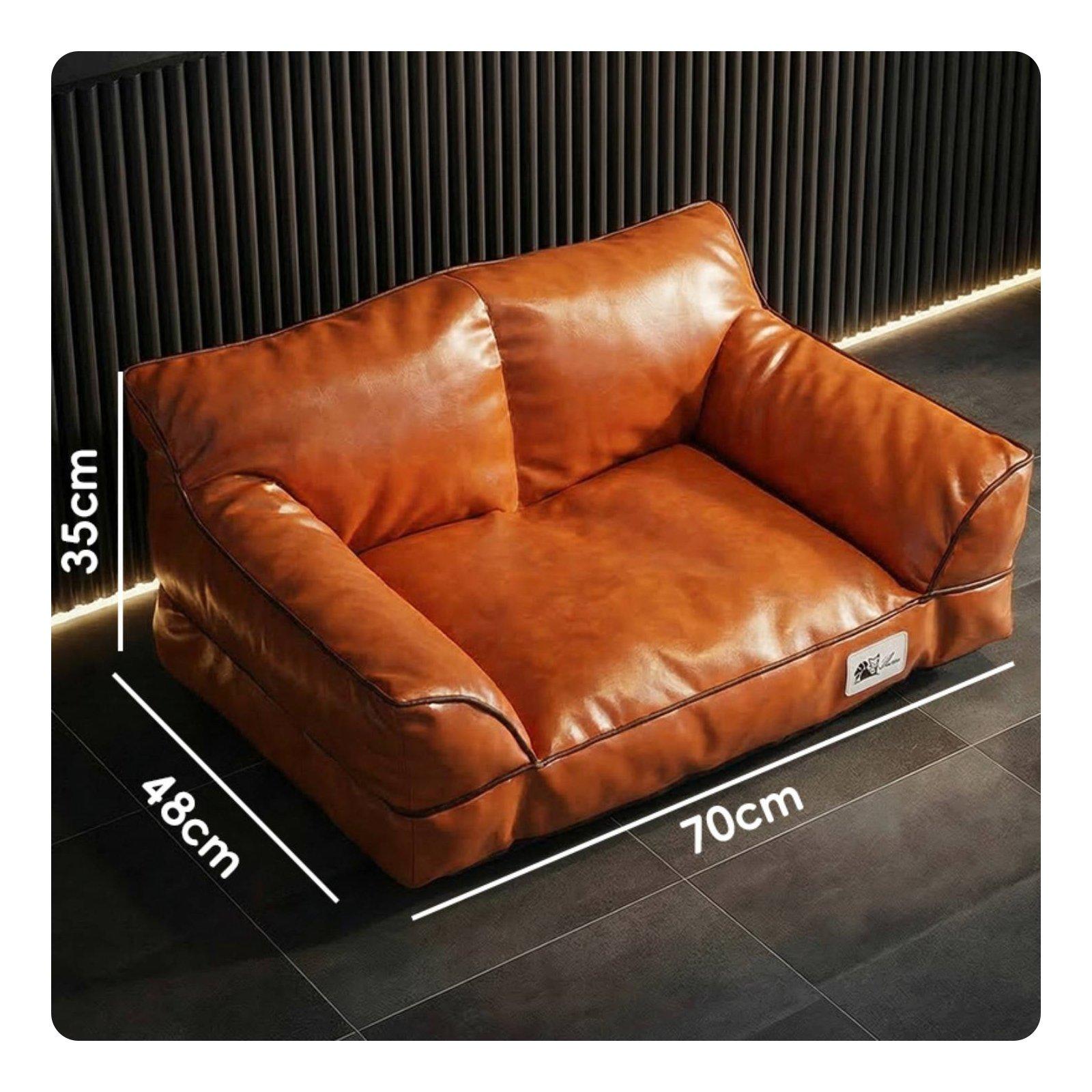 Leather Pet Sofa Bed Removable and