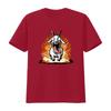Crazy Goat Simulator Lustiges Tierhumor Unisex T-Shirt Vintage Gewaschen Stilvoll Dehnbar Atmungsaktiv Oberteil Für Den Alltag Lässig