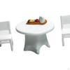 3 Pieces 1/64 Desk Chair Set Beach Scenery DIY Projects Fairy Garden S Scale Collections Micro