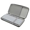 Hard Carrying Case Black Storage Bag Soft Gray Lining for ROG Falchion RX Low Profile Mechanical Wireless Keyboards