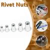 150/165Pcs Carbon Steel Rivet Nut Assortment Kit Assorted Sizes Threaded Insert Nuts  Home Workshop