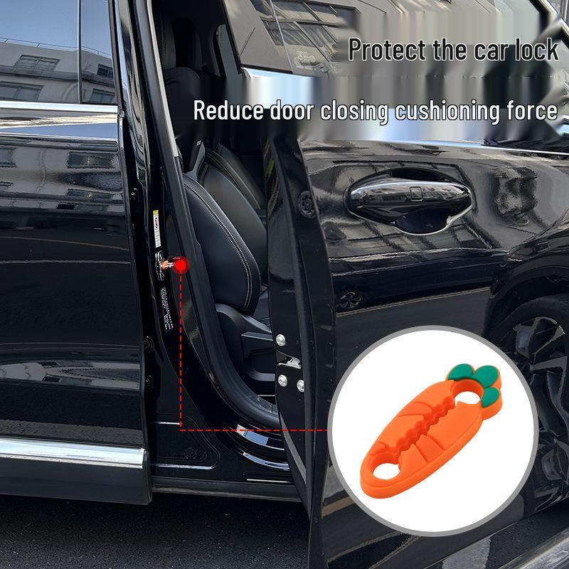 Universal Car Door Lock Noise Reduction & Shock Absorption Pad and Buckle Cover