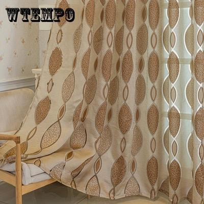 1PC Modern European Circle Pattern Curtains - UV Protection, Machine Washable for Living Room, Bedroom, Dining, Balcony & Office Decor