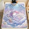 1PC My Melody Print Flannel Blanket, High Quality All Seasons, Home Decor, Warmth and Comfort, Perfect for Christmas Gifts