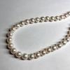 Used Aurora Interference colorLarge Beads Akoya Pearls 8.0-8.5mm Necklace Silver Engraved Pearl Necklace Pearl