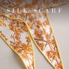 New Silk Twill Rhombus Scarf, High-end Light Luxury 100% Mulberry Silk Silk Scarf, Gift Neck Women's Silk Scarf