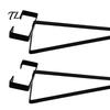 Vertical Garden Hook 4PCS Metal Plant Hanger Bracket, Wall Mounted Hooks, Hanging Basket Bracket Strong Load-bearing Capacity Brackets for Concrete