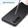 Luxuriöse PU-Lederhülle für Samsung Galaxy M54 F54 5G Rückseite Matt Stoßfest Silikon Vollschutz Handyhülle Coque