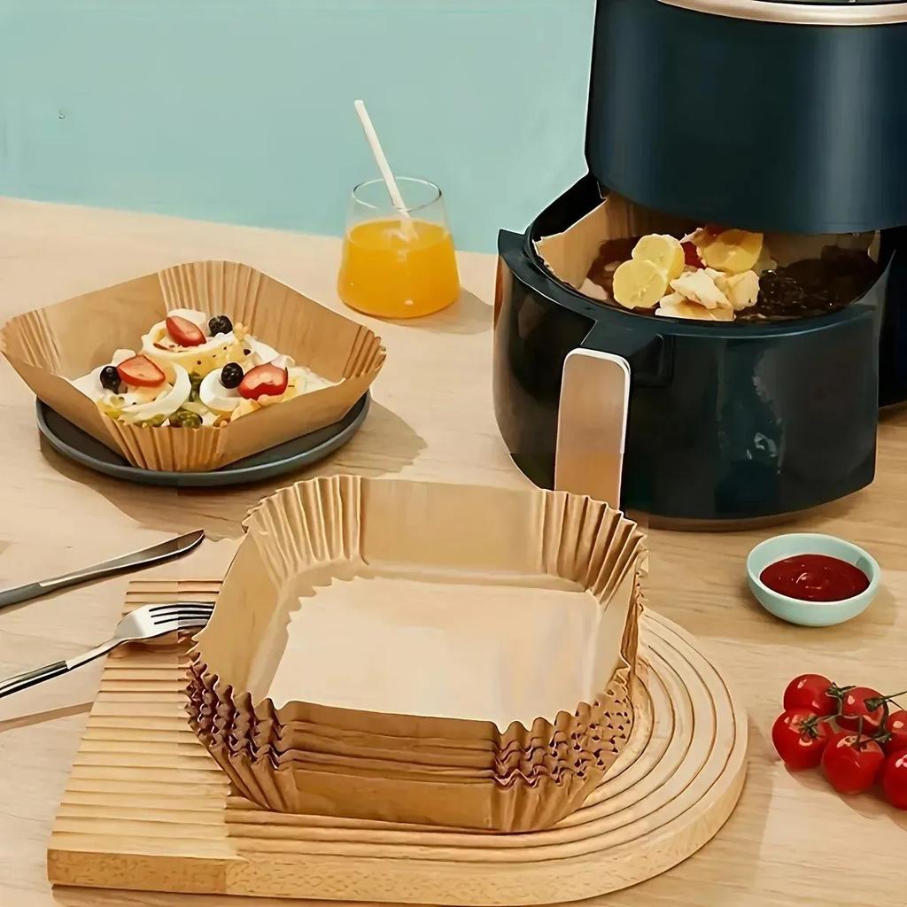 100 Disposable Paper Sheets for Air Fryer
