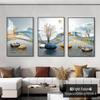 Nordic Minimalist Triptych: Modern Decorative Wall Art for Living Room, Bedroom, or Dining Area