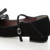 Evol Women's IX5467 Black Combination Pointed Pumps with Removable Ribbon and 2cm Heel, Size 22.0cm