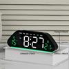 LED Digital Alarm Clock Temperature Week Date Display Timer Brightness Adjustment Electronic Table Clock with Ambient Light