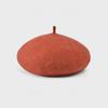 Fashionable Retro Plush Beret With Solid Color Design For Daily Cold Seasons