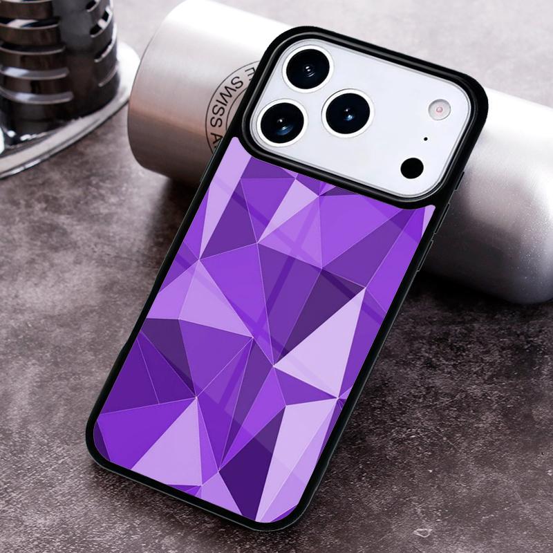 

Geometric Abstract Crystal Phone Case for iPhone 17 16 15 Pro Max Air 14 13 12 11 Plus Shockproof Cover iPhone 15 Pro Max