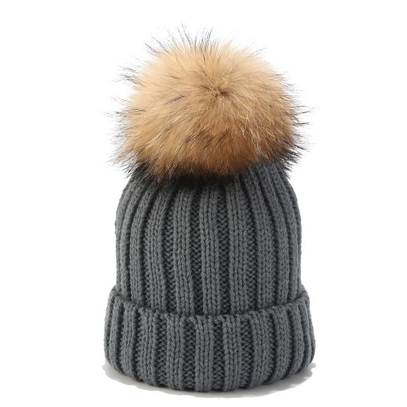 2025 Winter Warm Baby Knit Hat with Double Pom Pom Cachmier Beanie for Toddler 3D Embroidered Winter Accessory