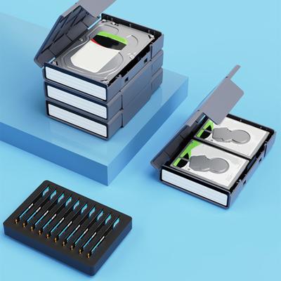 Hard Drive Carrying Case for 4pc 2.5Inch or 1pc 3.5Inch or 10pcs M.2 SSDs HDDs Storage Bag Ideal for Home Office Use