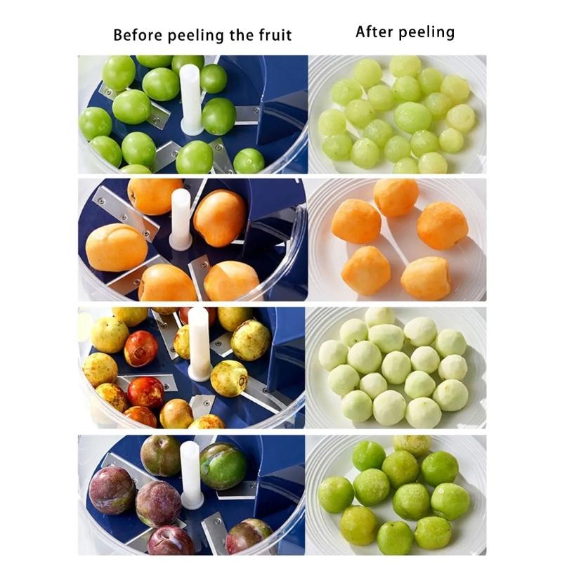 5 Speed Adjustable Electric Peeler Timers Function Nonrust Steel Blade For Garlic Fruits Commercial Home Kitchens Tool