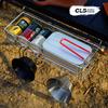 Igt Cls Table Side Storage Rack 201 Stainless Steel Foldable Hanging Extension Shelf For Outdoor Camping Picnic
