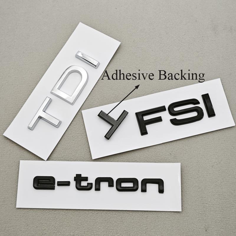 G7 3D ABS Car Letters Rear Trunk Badge Logo TDI TFSI e-tron Emblem Decals For QQ6 A3 A4 A5 A6 A7 Q2 Q3 Q4 Q5 Q7 Q8 Q6 Accessories