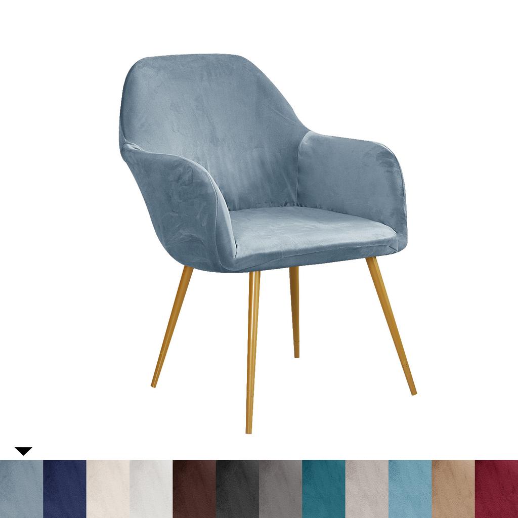1/2/3 Pcs Bar High Arm Chair Cover Elastic Velvet  Chair Seat Covers Washable Dining Chair Slipcovers Office Chair Covers