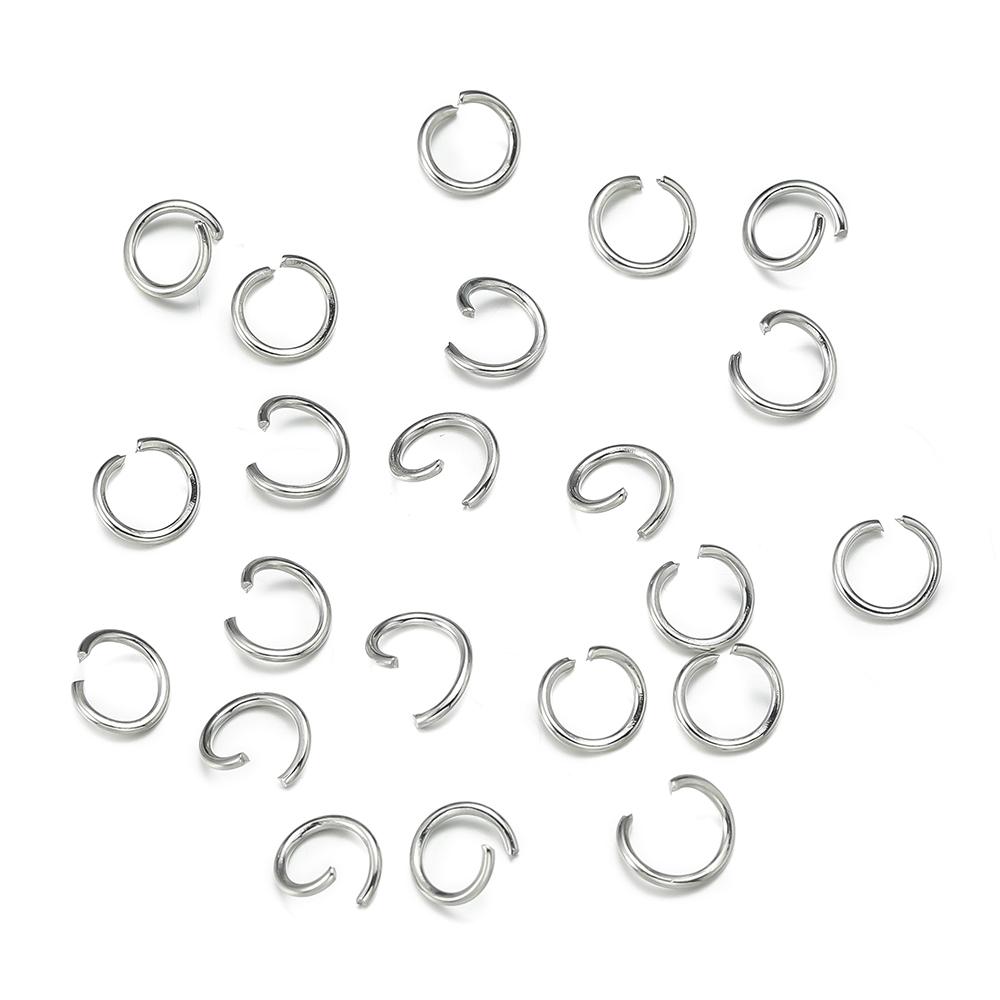 200pcs/Lot 4/5/6/8/10mm Iron Open Ring Split Rings Connectors for Bracelet Necklace Earrings DIY Jewelry Making Accessories