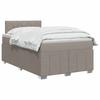 Boxspring bed with mattress Taupe 120 x 190 cm Fabric